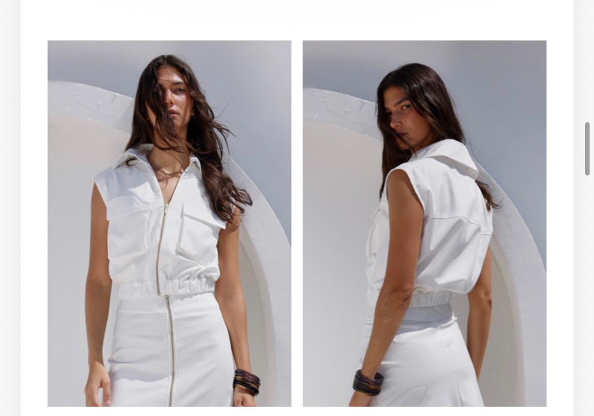 Tania Blouse in White