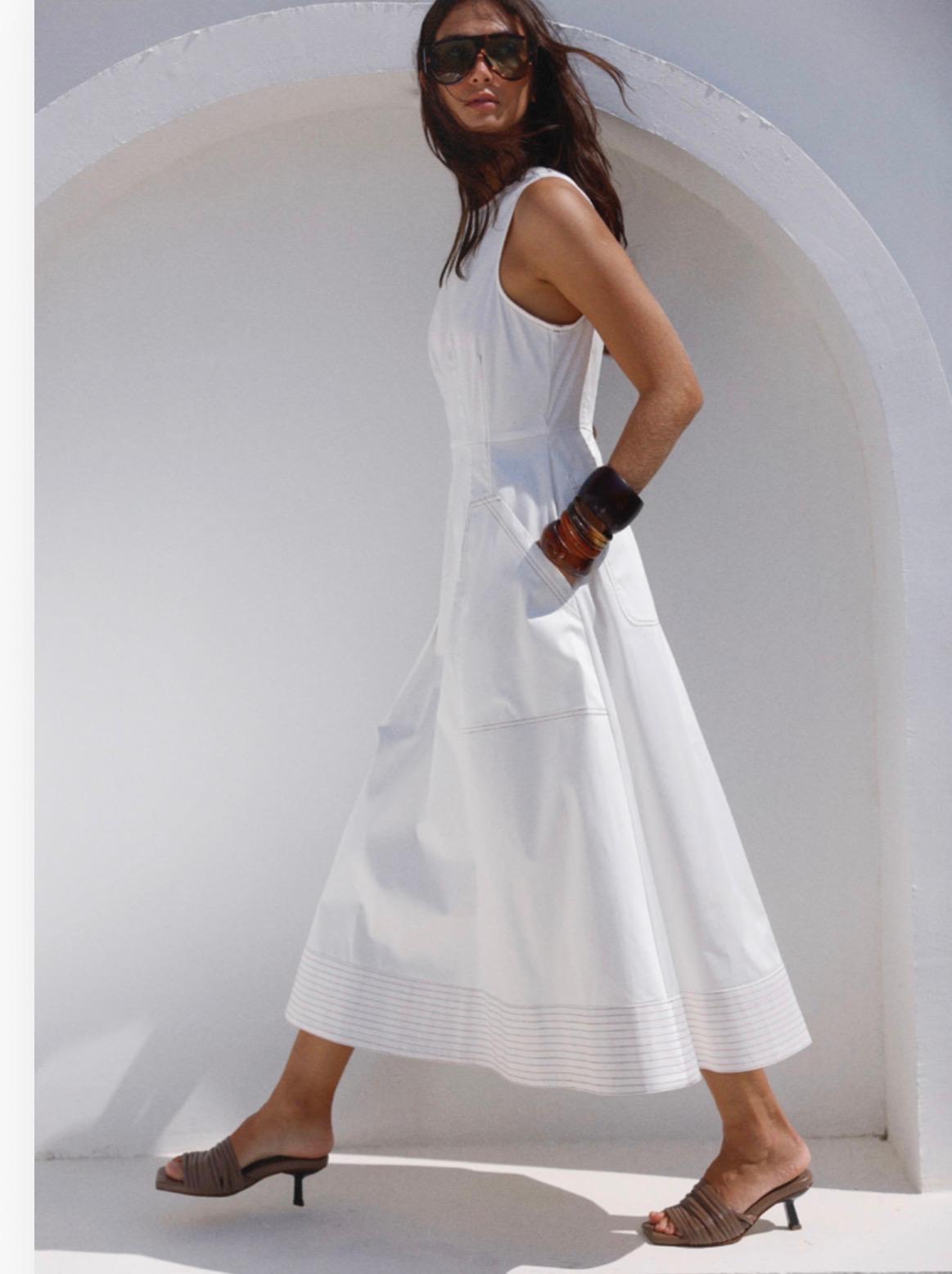 Mercedes Dress in White
