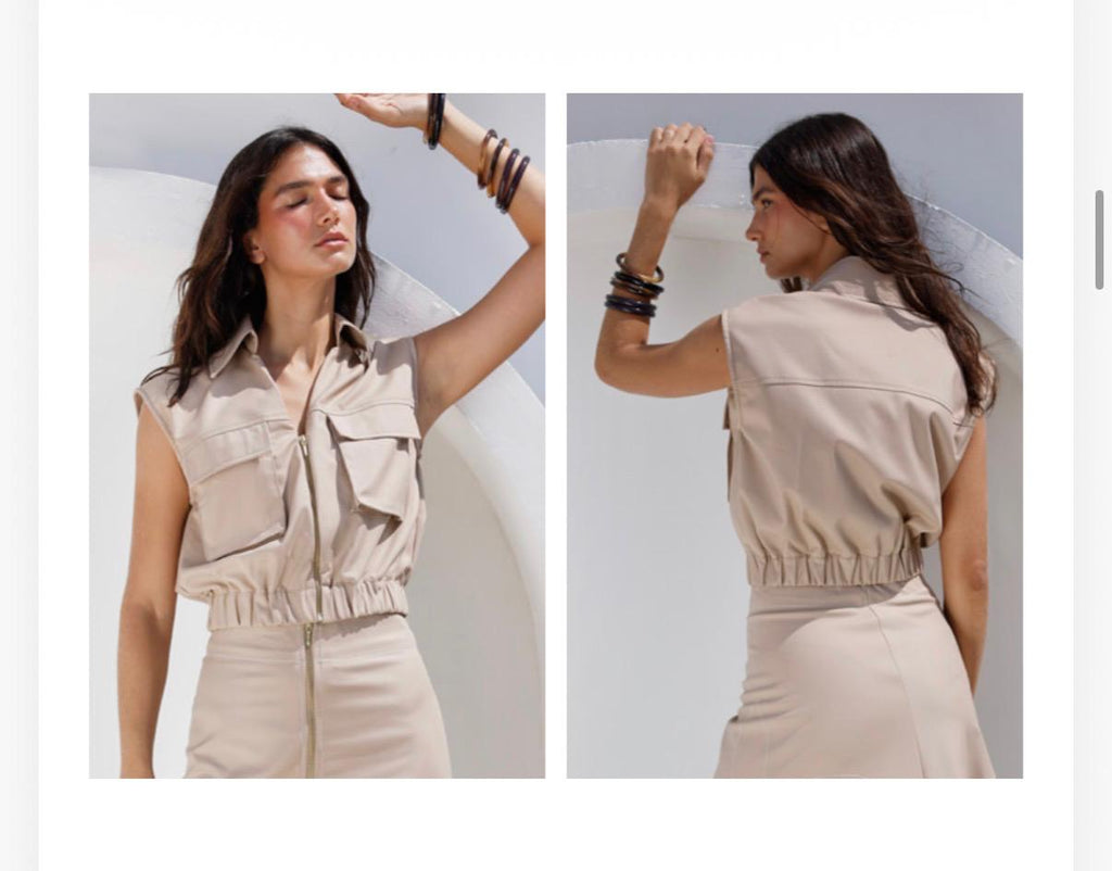 Tania Blouse in Camel