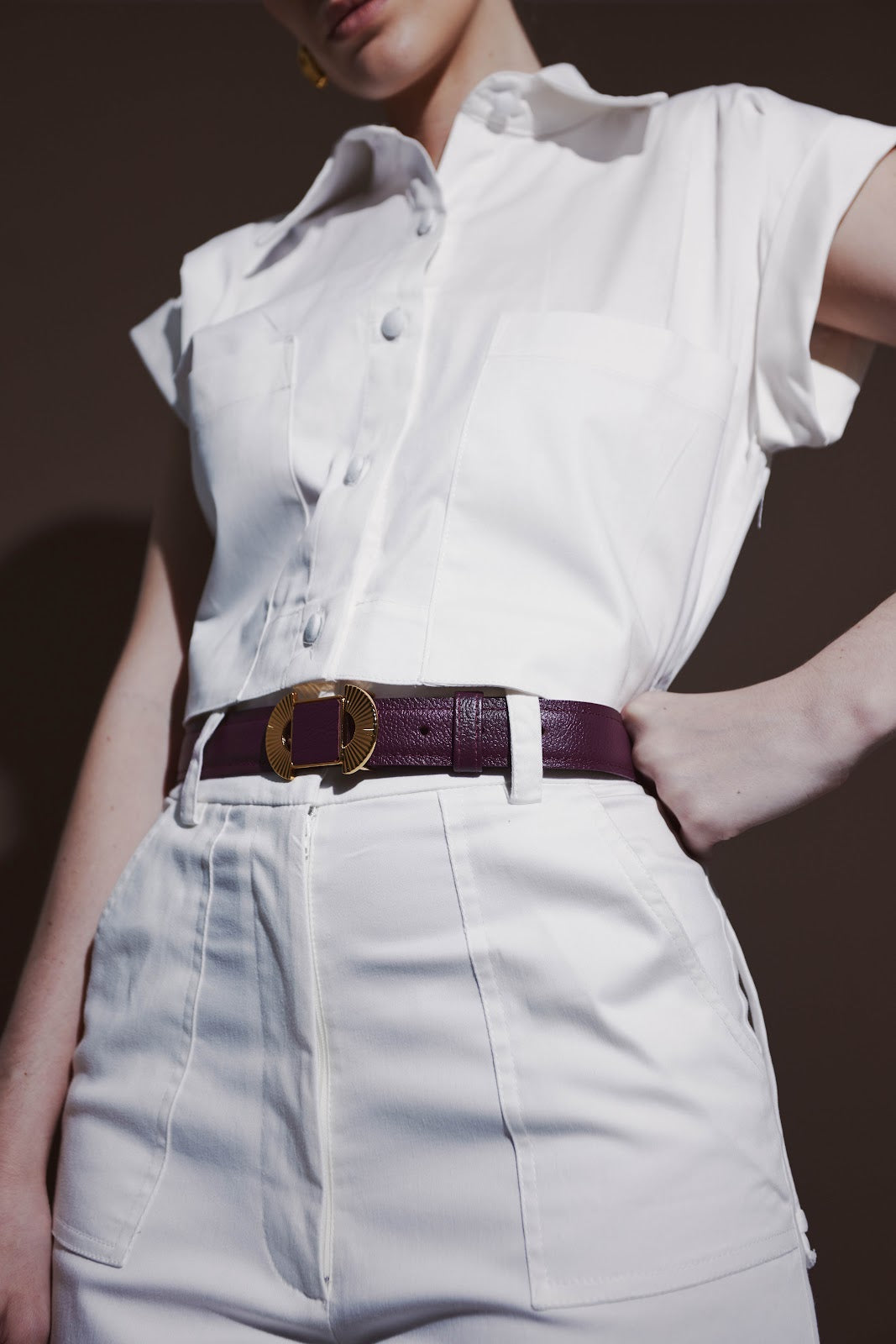 Yazmin Belt in Burgundy