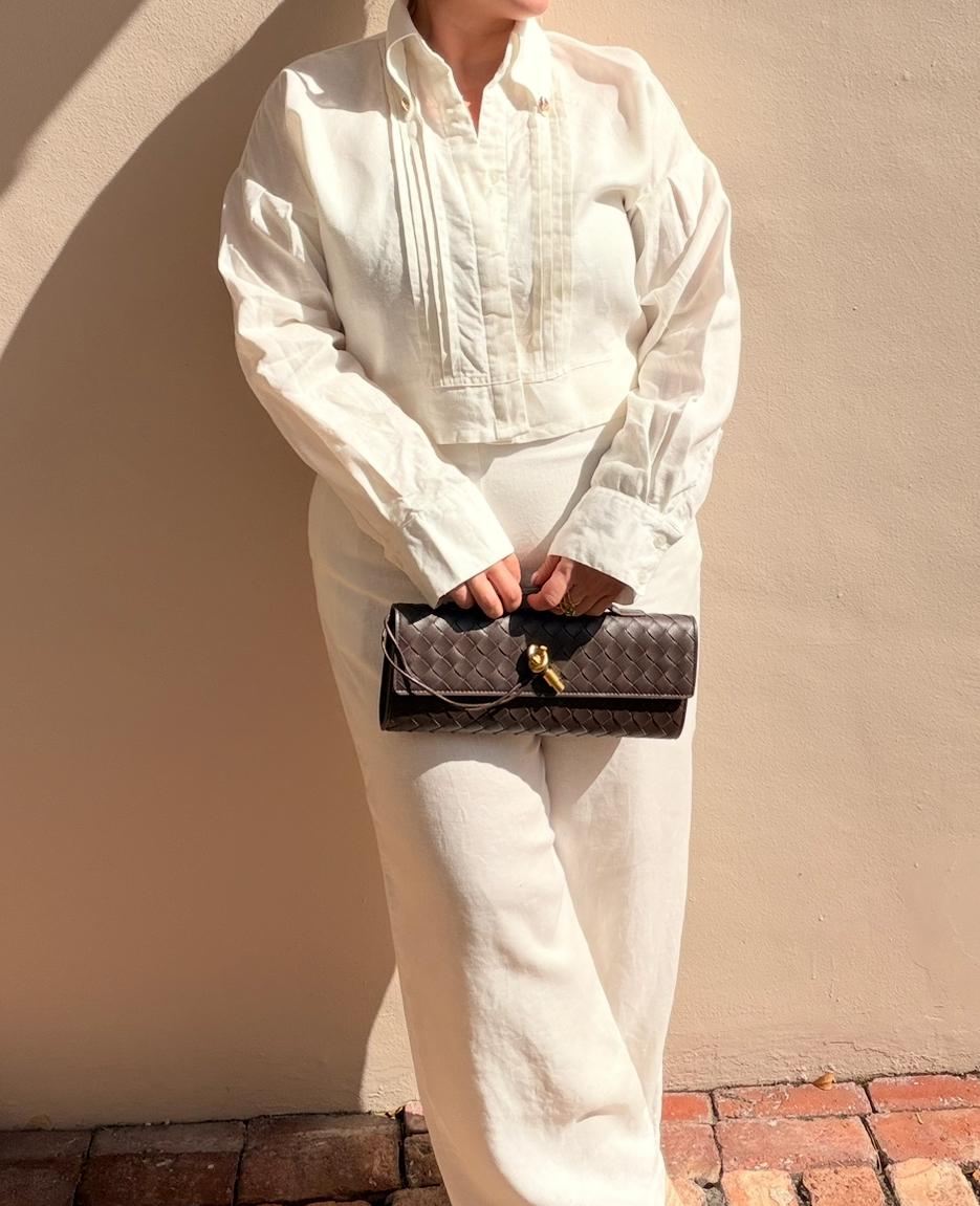 Alina Blouse White Linen